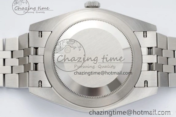 0410 DateJust 41 SS Fluted Bezel KING 1:1 Best Edition 904L Steel Gray Green Roman Dial on Jubilee Bracelet VR Contemporary 2204